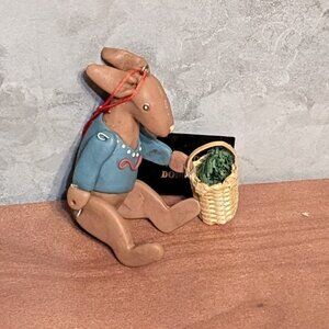 Rare Vintage David DeCamp 4" Rabbit Ornament